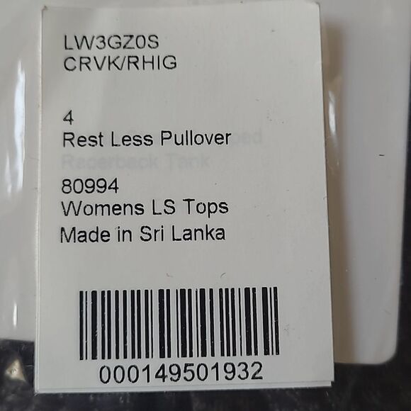 Lululemon Rest Less PulloverBlack / Grey Size 4 NWT in packaging - Picture 6 of 7